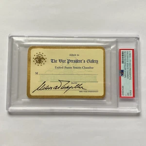 1974-1977 Vice President's Gallery Ticket Nelson Rockefeller U.S. Senate PSA - Picture 1 of 4