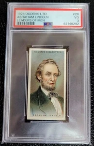 1924 Ogden's Leaders of Men #28 - Abaham Lincoln - PSA 3 ¡Envío gratuito! - Imagen 1 de 2