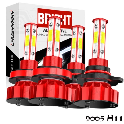 For Ford Fiesta 2011 2012 2013 Combo 9005+H11 LED Headlight High Low Beam - Image 1 of 4