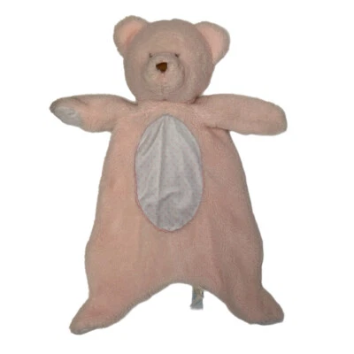 Douglas Baby Pink Bear Sshlumpie cuddle snuggly stuffed animal blanket - Image 1 of 3
