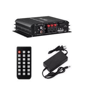 Amplificatore di potenza BT5.0/RCA/AUX/SD card stereo L+R subwoofer ampiamente applicabile - Foto 1 di 15