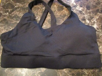 Sujetador deportivo acolchado para mujer Top corto para correr yoga fitness deporte negro mediano Foto 1 de 3