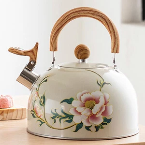 Floral Tea Kettle 3L Floral Teapot With Handle Vintage For Stove Top Home - Picture 1 of 12