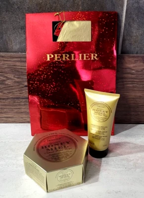 Bálsamo corporal antiedad Perlier Honey Miel 6,7 oz + crema de manos 3,3 oz NUEVO con bolsa (#y2) Foto 1 de 4