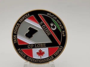 Royal Canadian Task Force Tripoli Armed Forces Challenge Coin HTF - Picture 1 of 7