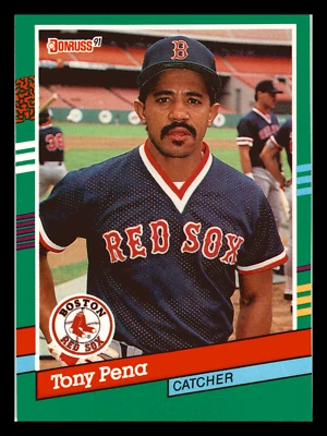 1991 Donruss Tony Pena  Boston Red Sox #456 NM-MINT Junk Wax - Image 1 of 2