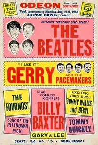 Stampa arte da parete casa - poster concerto vintage - THE BEATLES - A4,A3,A2,A1 - Foto 1 di 1
