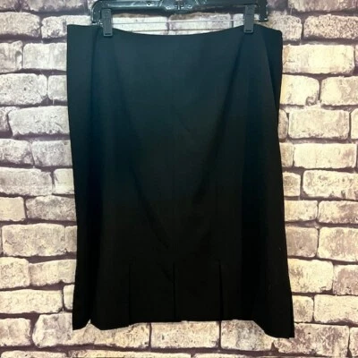 Falda Grace Elements Negra Completamente Forrada Talla 16 Mezcla Poliéster Foto 1 de 4