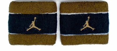 Nike Wristbands Men's Dri-Fit Terry Black/Sanded Gold - Image 1 of 2