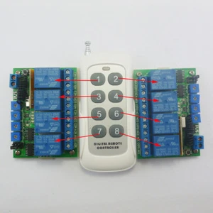 433M 1TX+ 2 RX ASK RF Wireless Adjustable Delay Time LED Bulb Motor Controller - Picture 1 of 8