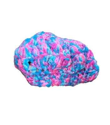 SOMBRERO DE GANCHILLO NIÑAS HECHO A MANO ROSA Y AZUL GORRO BOINA GORRA Foto 1 de 4