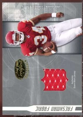 Larry Johnson JSY RC Card 2003 Leaf Certified Materials #158 - Image 1 of 2