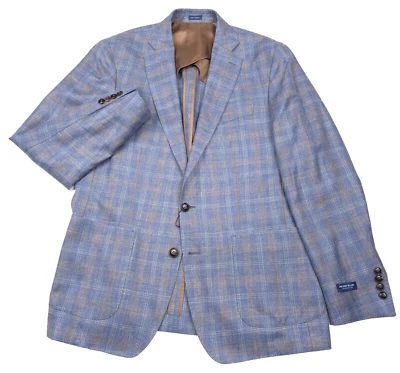 $1295 Peter Millar Crown Crafted Andover Plaid Sport Coat Blazer Jacket Mens 40R - Image 1 of 4
