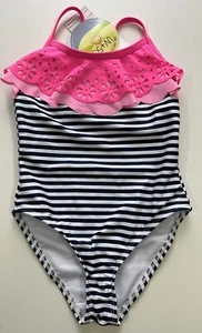 Badeanzug 98  104 Badebekleidung UV Schutz 50 Mädchen Baby gestreift baden - Bild 1 von 3