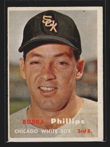 1957 Topps #395 Bubba Phillips Very Good - Bild 1 von 2
