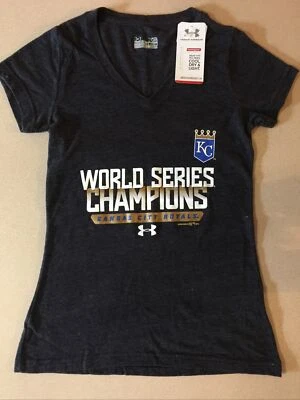 Under Armour Womens XS Kansas City Royals World Series Champions T Shirt - Image 1 of 4