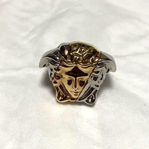 Gebrauchter Versace Medusa Ring für Herren Größe JP #21 / US #9 Gold Silber ohne Box Schmuck - Bild 1 von 7