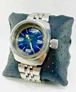 Orologio Vintage Vostok Anfibio URSS Meccanico 2209 Personalizzato Quadrante Blu SEKONDA - Foto 1 di 22