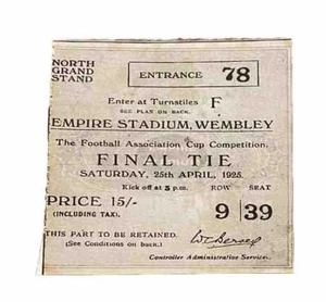 1947 FAC FINAL - CHARLTON ATHLETIC V BURNLEY - REPLICA MATCH TICKET - Picture 1 of 1