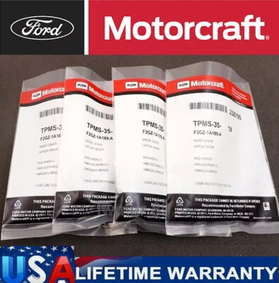 4×F2GZ-1A189-A TPMS NEW Tire Pressure Sensors For Ford Motorcraft F-150 Explorer Foto 1 de 4