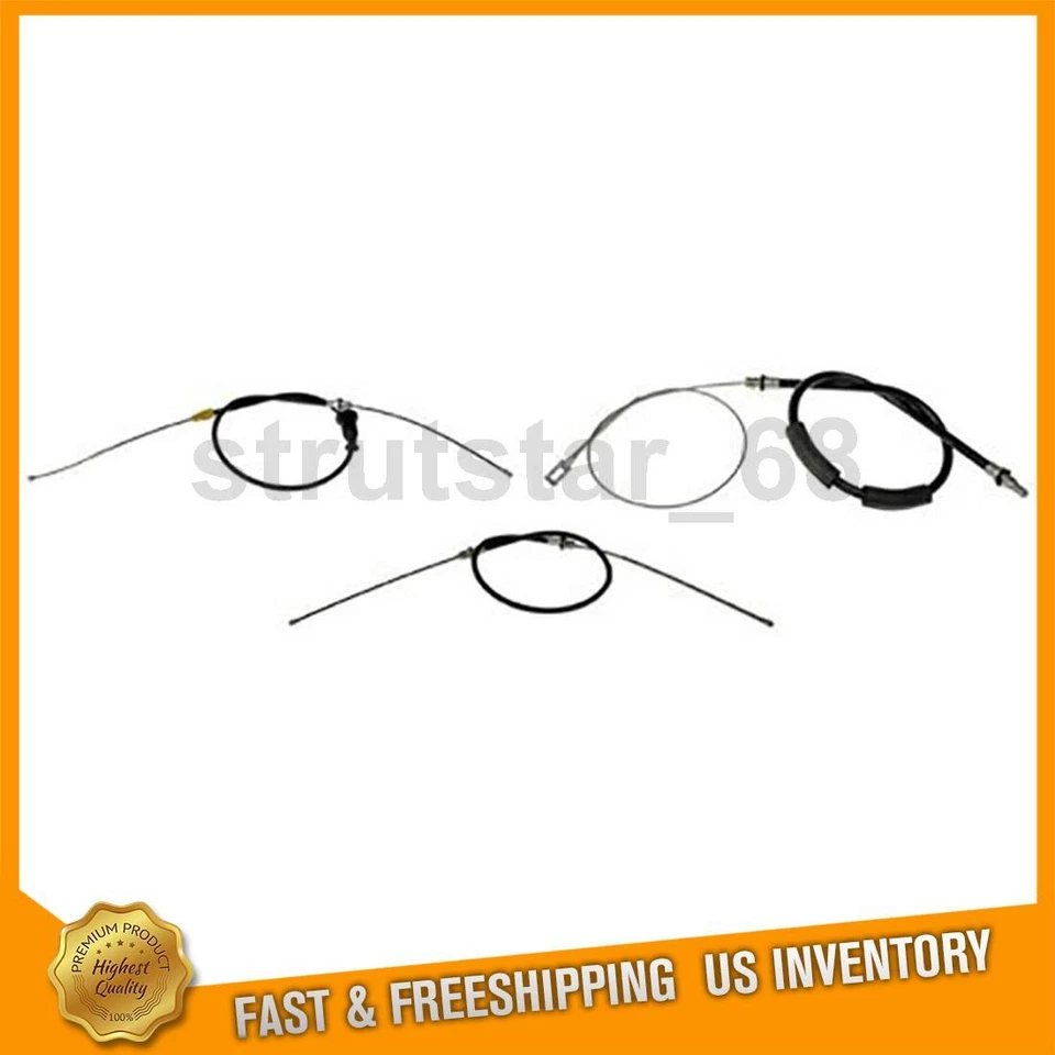 3 cables de freno de estacionamiento delanteros traseros para Dodge Grand Caravan 2002 Foto 1 de 4