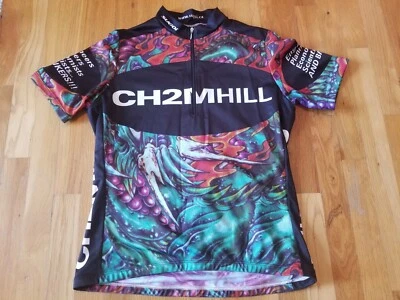 Sugoi Women's Cycling Jersey Size Large Short Sleeve 1/4 zip CH2MHILL engineers - Image 1 of 4