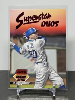 Mookie Betts Cody Bellinger 2021 Stadium Club Superstar Duos #SD-2 Red Foil - Image 1 of 2