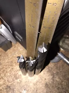 10-12MM (3PCS)CARB FINISH ENDMILLS LOOK GOOD SELL USED PLZLOOKATPICS GR8 PRICE - Picture 1 of 3