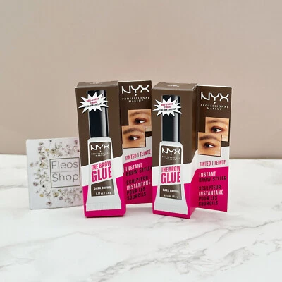 NYX The Brow Glue Brow Setting Gel Dark Brown 2-pack - Sealed & Authentic - Image 1 of 3