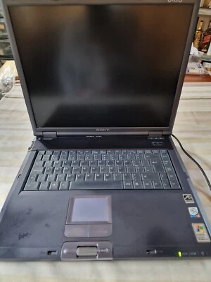 Sony Vaio PCG-GRX516SP PCG-8D1M Vtg Laptop Pentium 4 16" For Parts Read Descript - Image 1 of 4