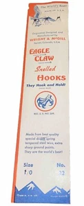 Eagle Claw Snelled Hooks Size 1.0 No 32 - Picture 1 of 3