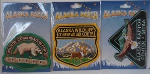 Alaska Patches Iron-ON Souvenir PATCHES Set of 3 New - Picture 1 of 5