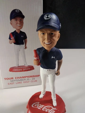 Jordan Spieth Bobblehead Tour Championship Coca-Cola Under Armour East Lake NOS Cover