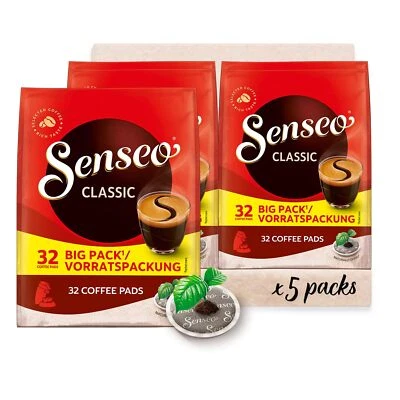 Senseo Kaffeepads Classic 5x32 Stück – Vorratspack mit 160 Pads für Senseo - Bild 1 von 4