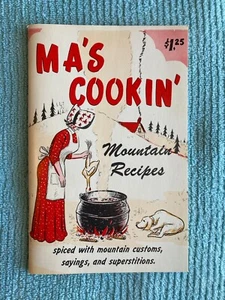 Vintage Cookbook:  Ma's Cookin' Mountain Recipes copyright 1966 - Picture 1 of 8