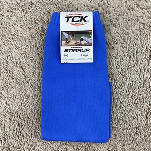 TCK Baseball Stirrup Socks 4" 700 Mens Large (9-12) Royal/Lions Blue Nylon NWT - Picture 1 of 4