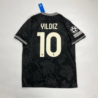 Camiseta de futebol Juventus 25/26 terceira manga curta Yildiz #10 masculina todos os tamanhos - Imagem 1 de 4