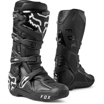 Fox Racing Motion Boots Duratac TPU Secure Lock Anti-Shock Slim Fit Black Foto 1 de 4