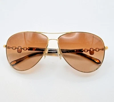 Gafas de sol Tiffany & Co TF3034 6002/3B para mujer marco dorado aviador 60-12-135 tonos Foto 1 de 4