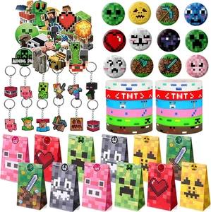 98 PCS Gaming Party Bag Fillers Gamer Party Favours with Gaming Keychain Part... - Picture 1 of 15