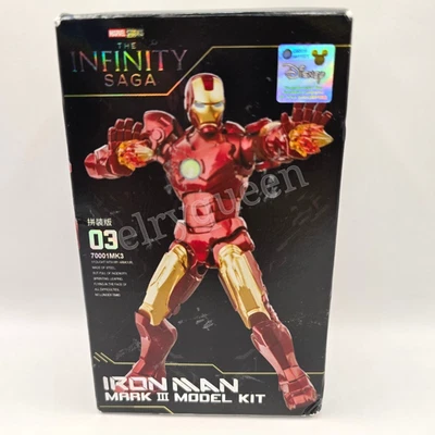 Marvel Infinity Saga Iron Man Mark 3 Model Kit Joint Mobility 7cm with Box - Image 1 of 3