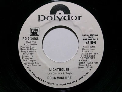 DOUG MCCLURE LIGHTHOUSE POLYDOR PD 2-14068 SOUL PROMO USA - Bild 1 von 2