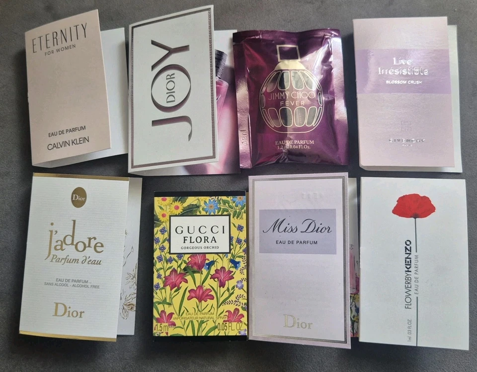 DIOR JOBLOT 8x HIGH-END DESIGNER LADIES PERFUME TRAVEL SPRAYS – RANDOM MIX~BRAND NEW.