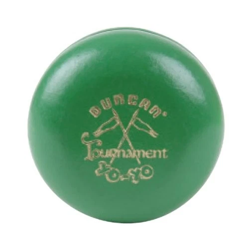 Duncan Wooden Crossed Flags Tournament Vintage-Replica YoYo - Green - Image 1 of 1
