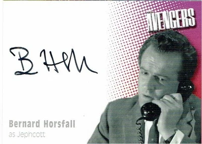 The Avengers Definitive Series 2 Autograph Auto A9 Bernard Horsfall as Jephcott - Image 1 of 2