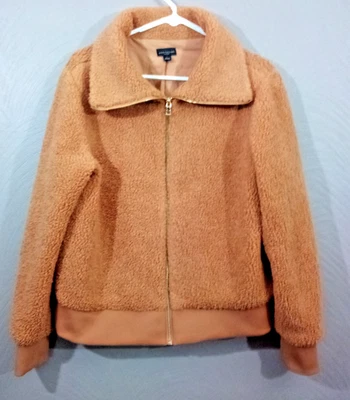 Chaqueta Abrigo Ann Taylor Factory Cremallera Completa Rusa Polar - Talla L Foto 1 de 4