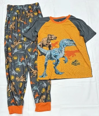 Juego de pijama de dinosaurio de 2 piezas para niño JURASSIC WORLD talla 10/12 Foto 1 de 3
