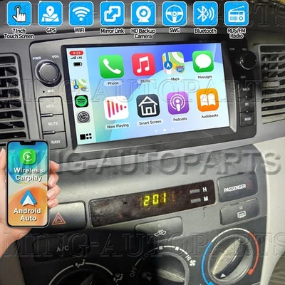 Android 14 Für Toyota Corolla Altis E120 E130 Autoradio Carplay GPS NAVI 4G+64GB - Bild 1 von 4