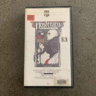 Nosferatu The Vampyre VHS ex rental CBS Fox Cult Classic Horror Herzog Rare - image 1 of 4
