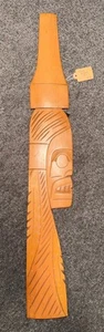 Squamish Nation BC Native Indian Carved Wood Wild Man Tony Yelton - Picture 1 of 4